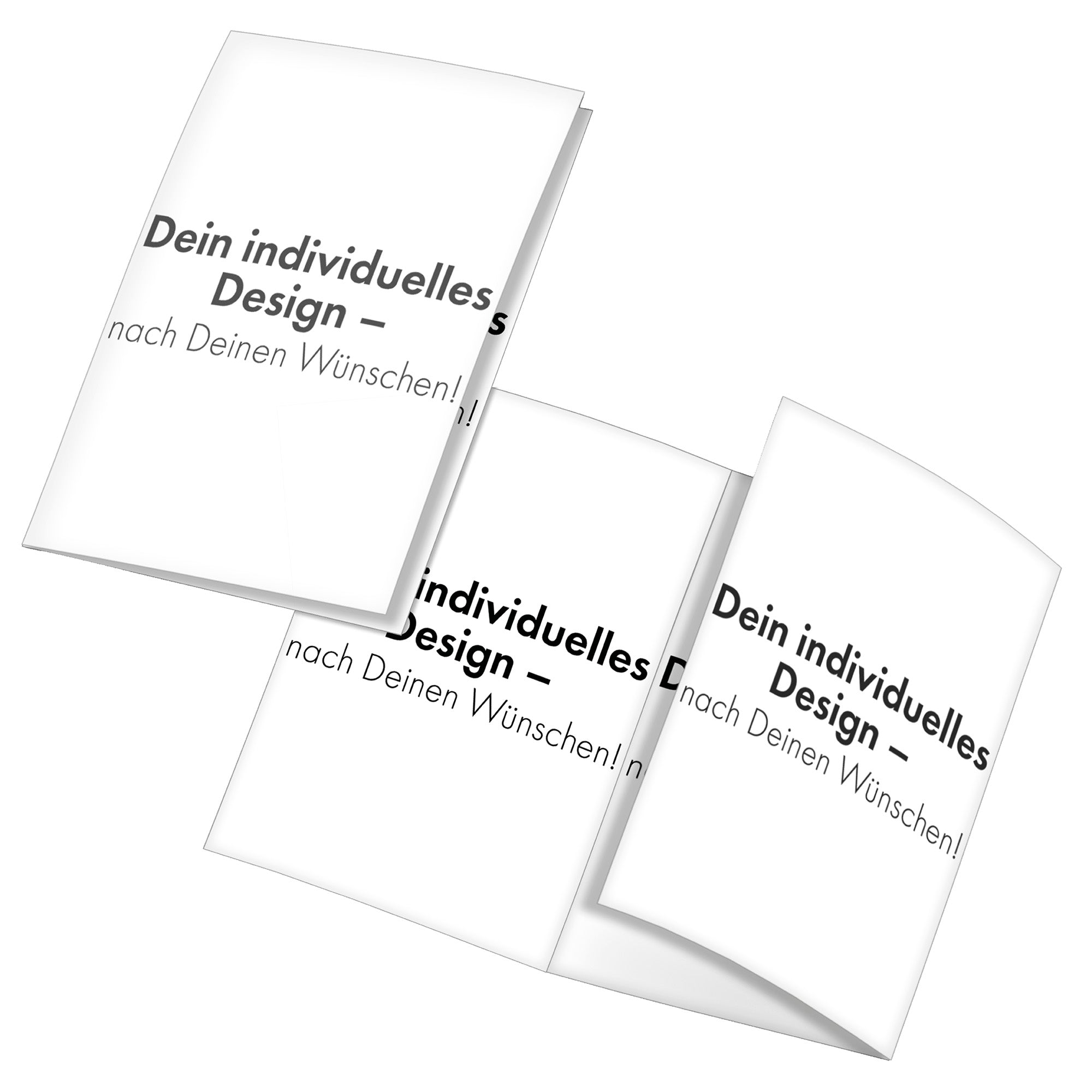 Endkundenflyer A7, 6-seitig vollfarbig bedruckt - individuelles Design