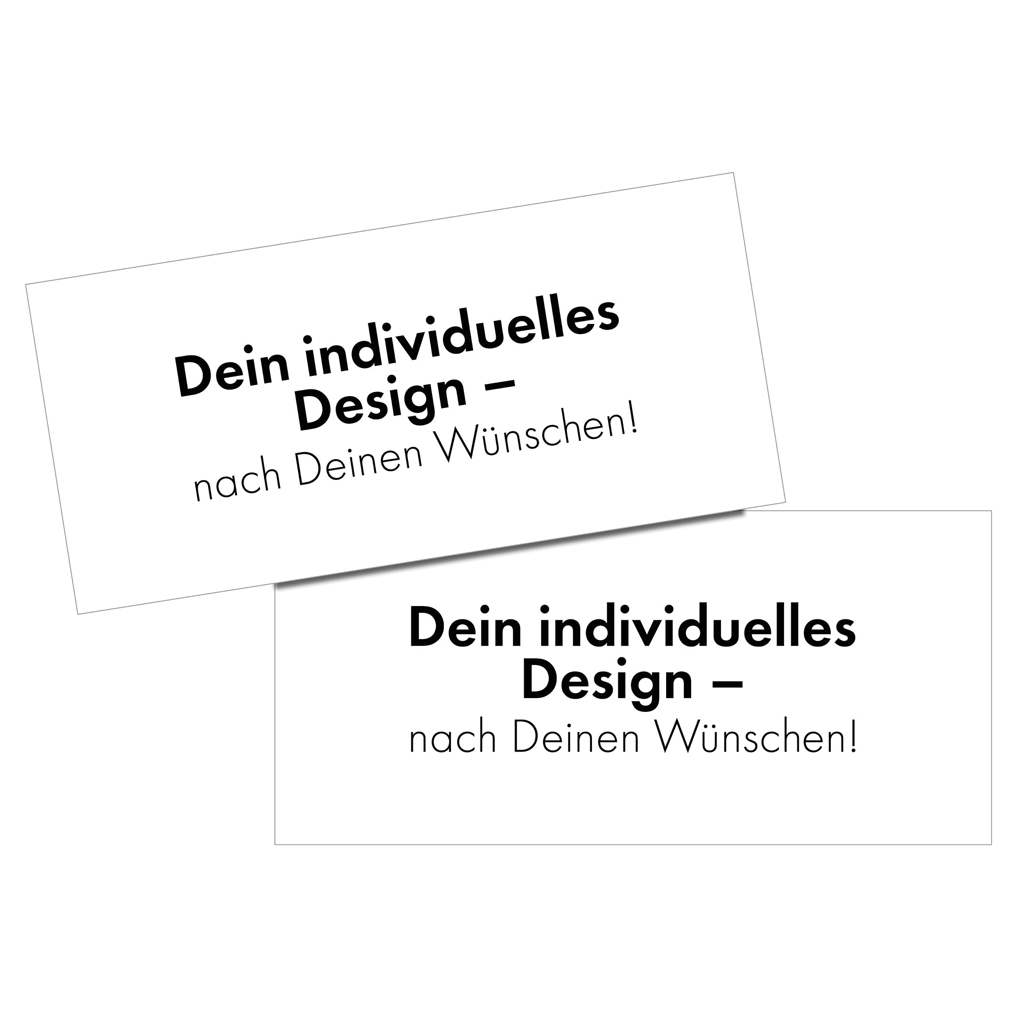 Briefmailing Karte DIN lang, doppelseitig bedruckt - individuelles Design