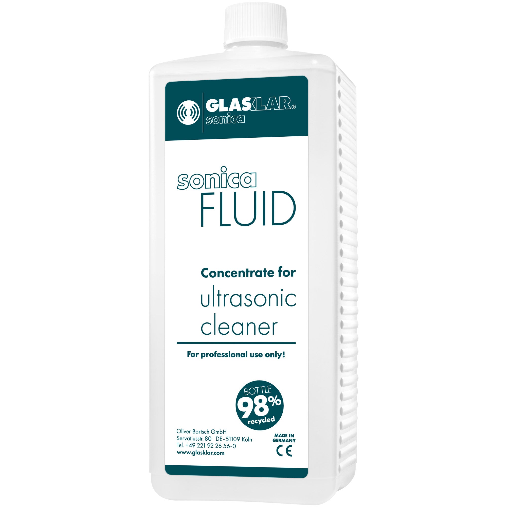 GLASKLAR sonica Fluid - Reinigungskonzentrat für Ultraschallgeräte