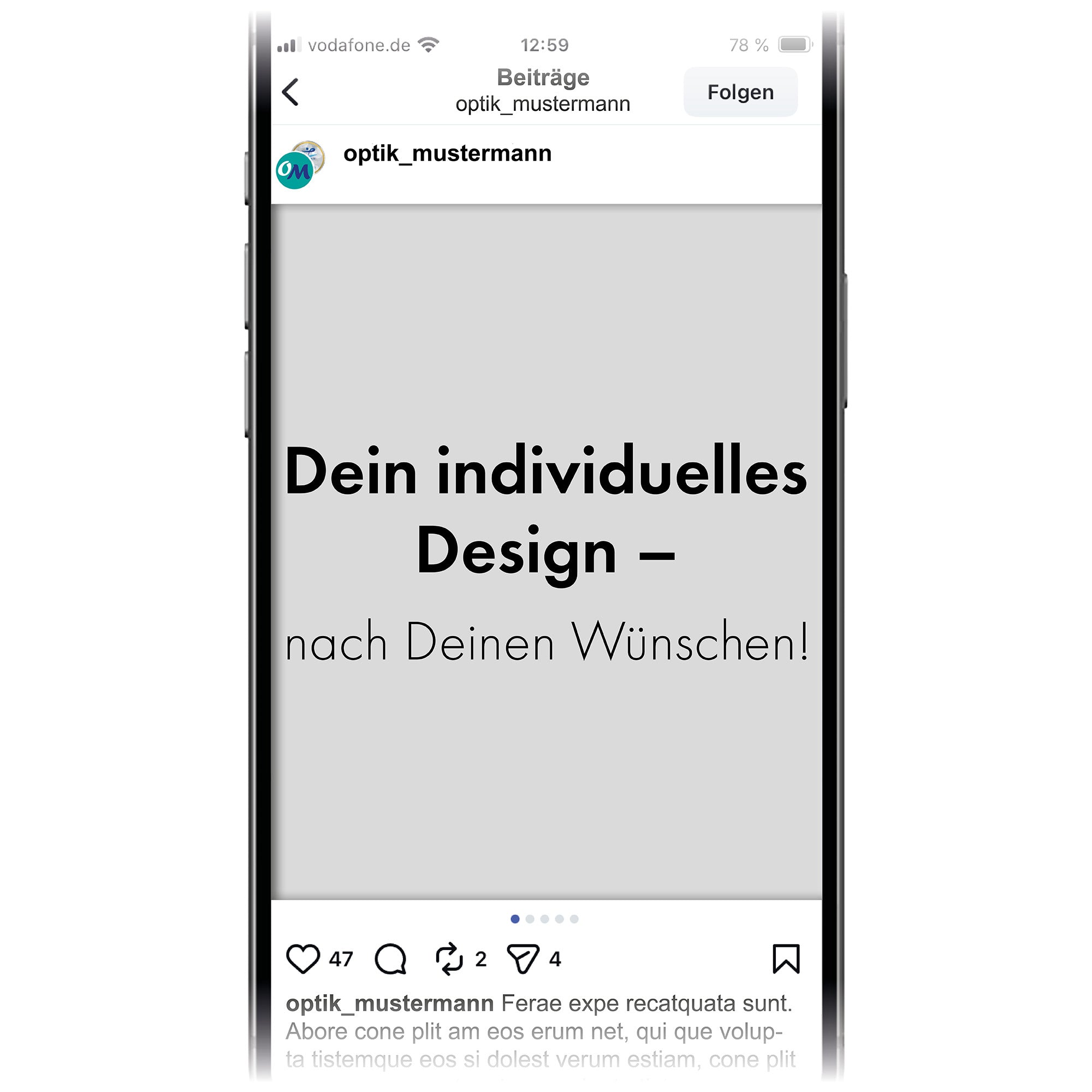 Social Media Post - individuelles Design