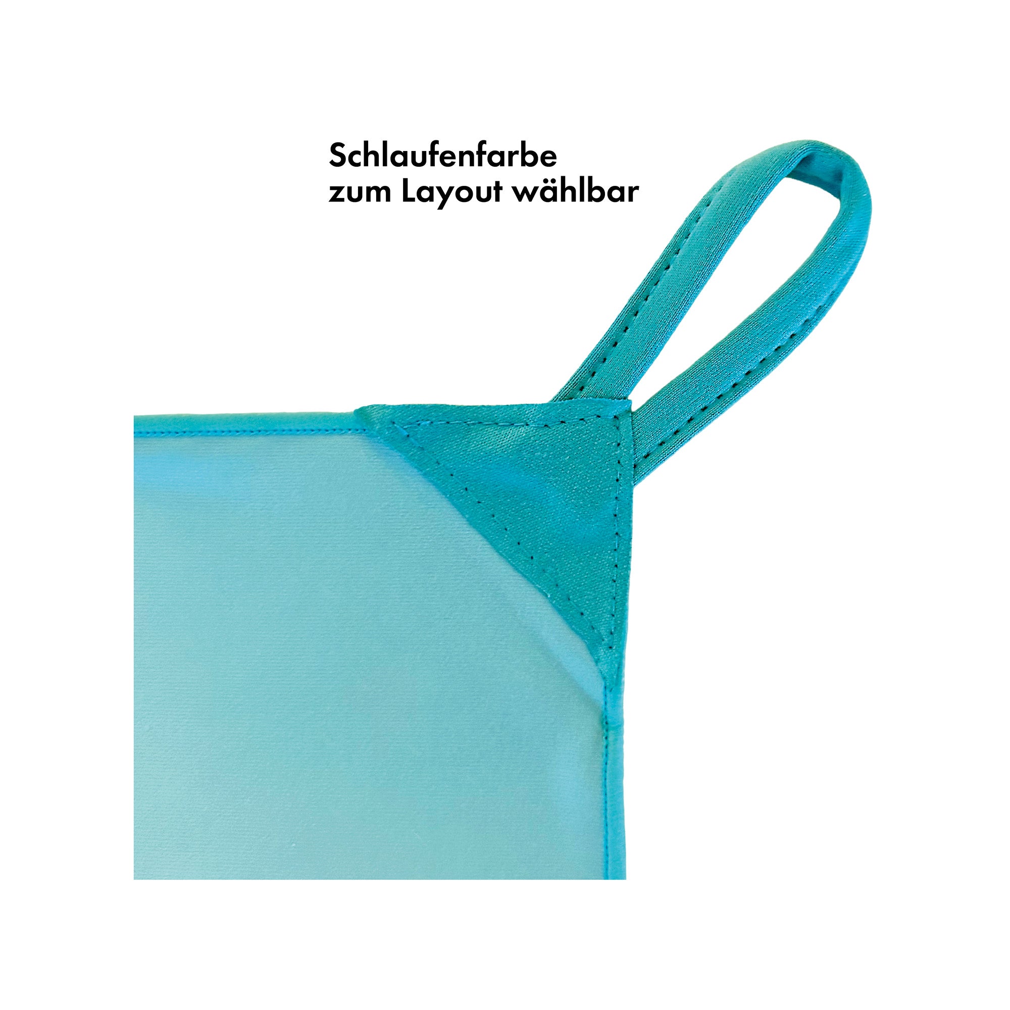 Schlaufe am Mikrofasertuch (nur für 20x20cm / 30x30cm)